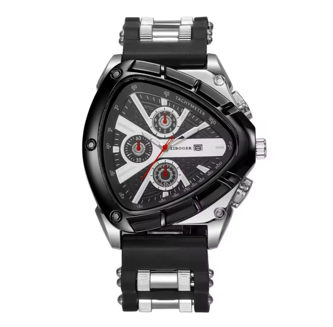 Benzersiz Spor Erkek Saati Yüksek Kaliteli Silikon Kayışlı Otomatik Tarihli Quartz Saatler Yeni Tasarım Çok Satan Kol Saati Erkekler İçin Hediye