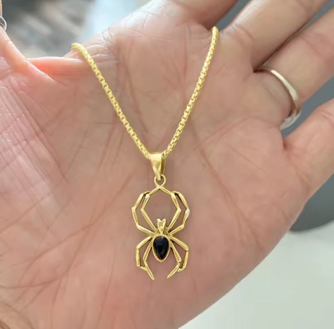 Huwomen örümcek kolye kolye kadınlar için/erkekler Punk hayvan kolye Unisex sevgilisi boyun aksesuarları yaratıcı hediye Hip Hop takı