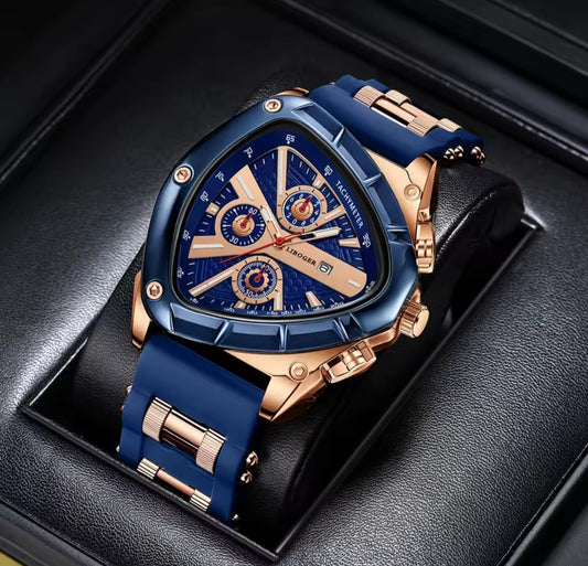 Benzersiz Spor Erkek Saati Yüksek Kaliteli Silikon Kayışlı Otomatik Tarihli Quartz Saatler Yeni Tasarım Çok Satan Kol Saati Erkekler İçin Hediye